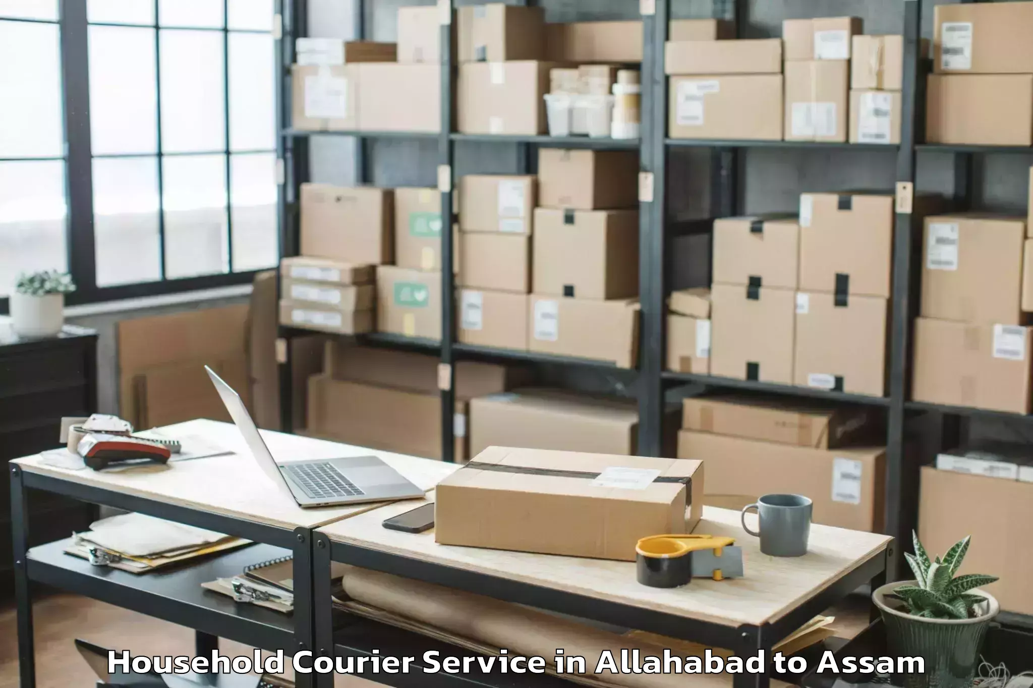 Top Allahabad to Bijni Pt Household Courier Available